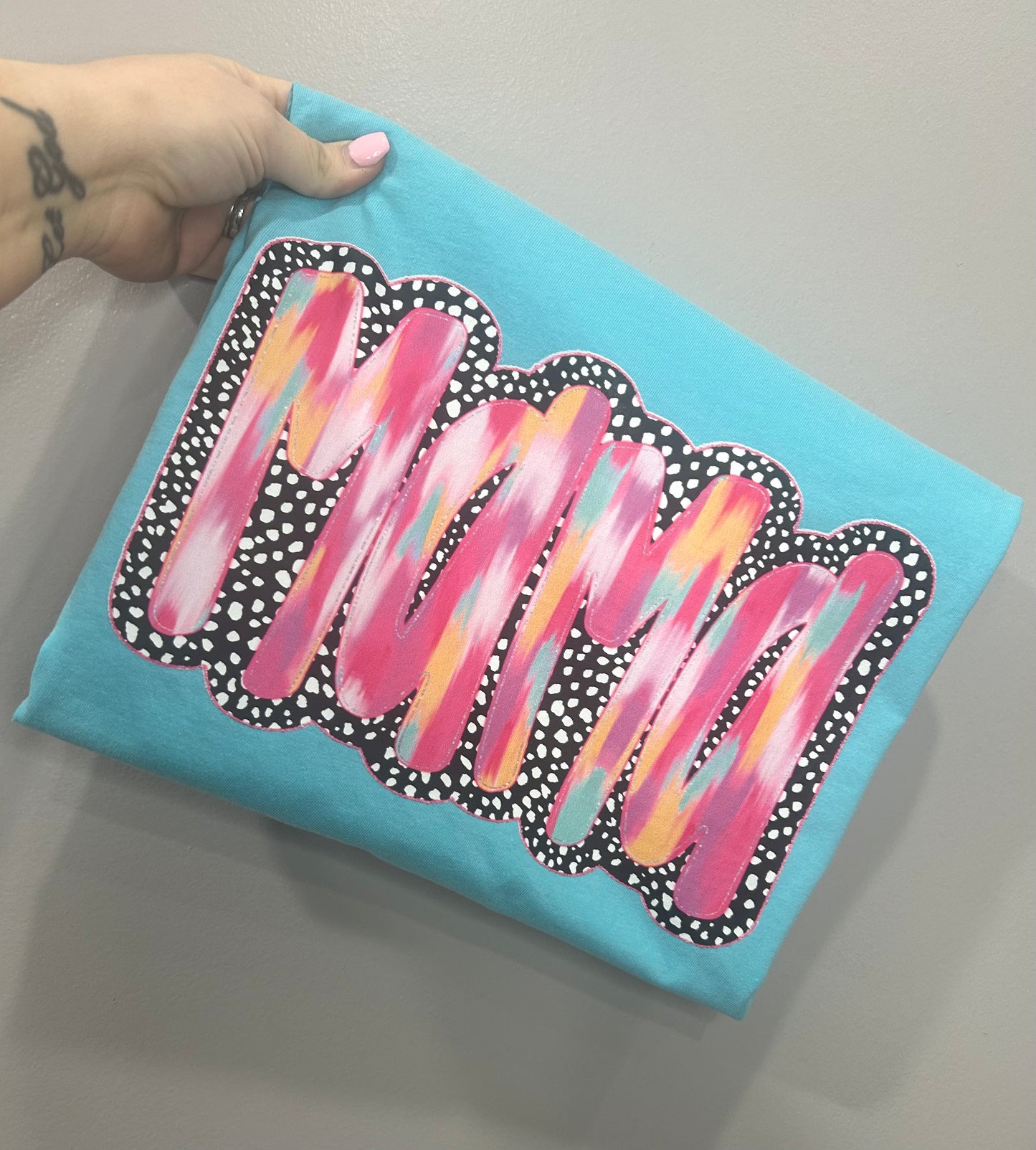 Brushstroke Mama Neon