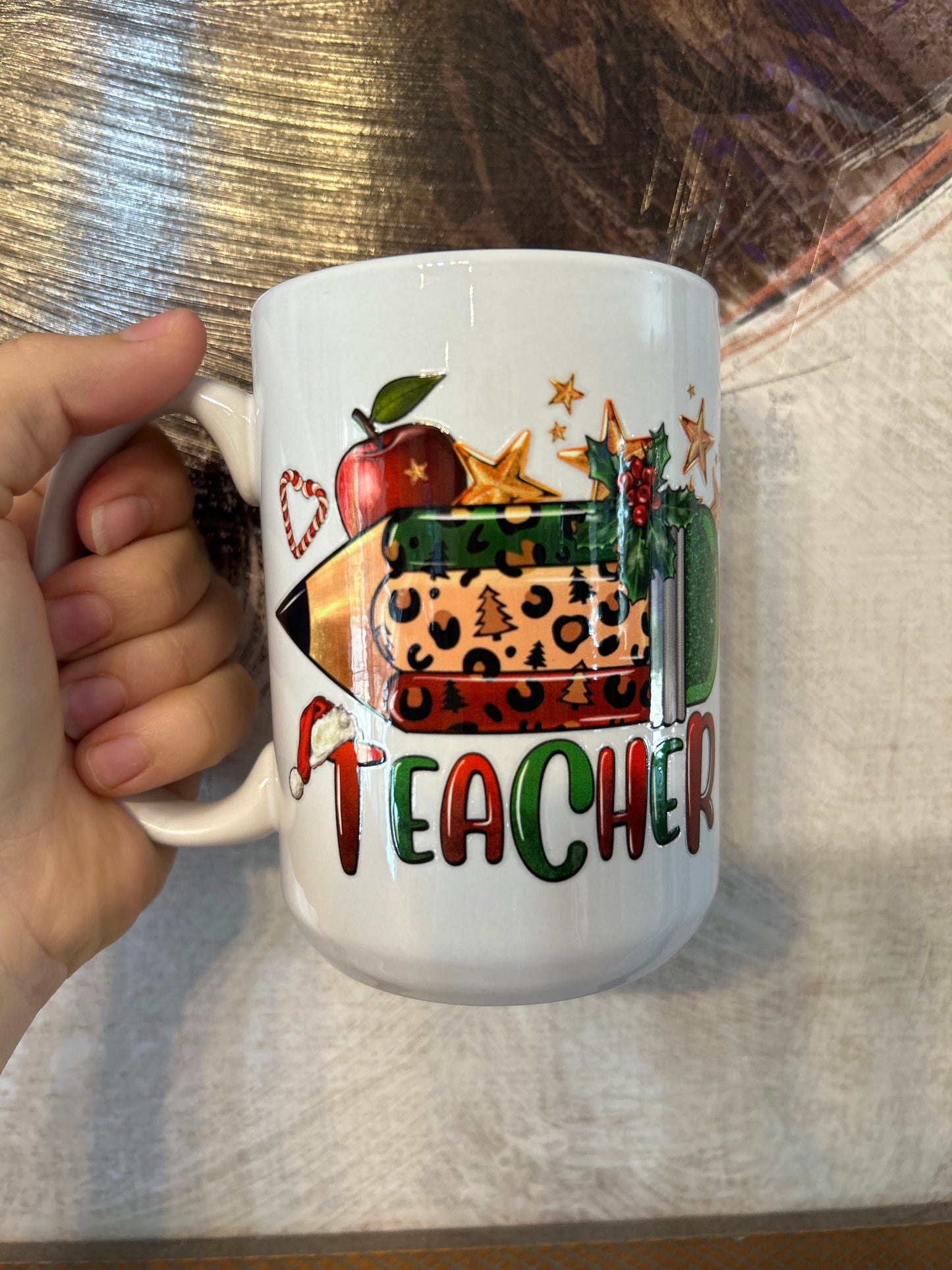 Teacher Christmas mug