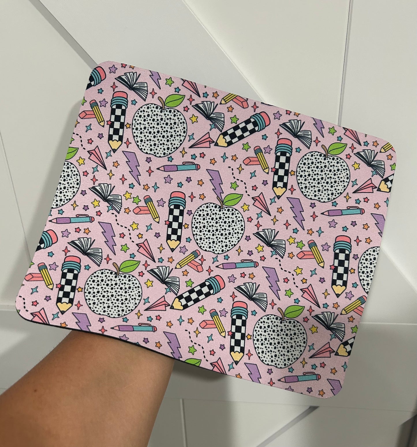 Teacher Mouse Pad - Apple
