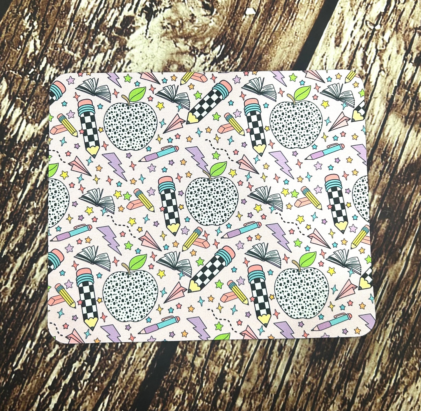 Teacher Mouse Pad - Apple