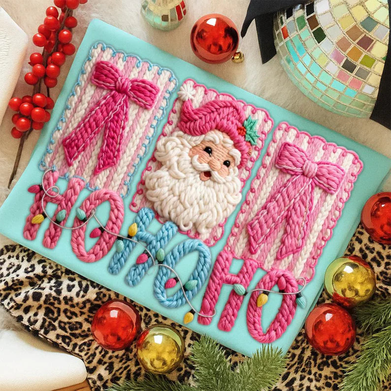 Faux Yarn Ho Ho Ho