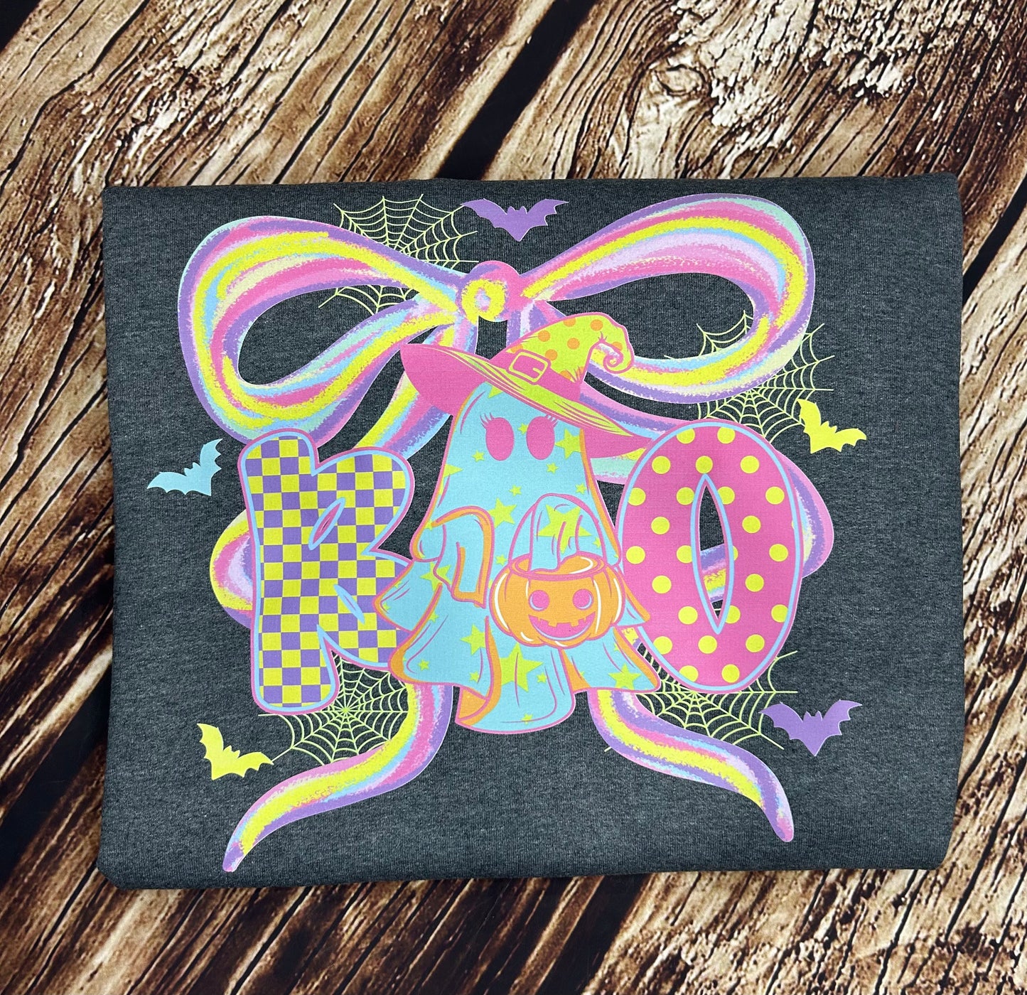 Neon Retro Boo Ghost