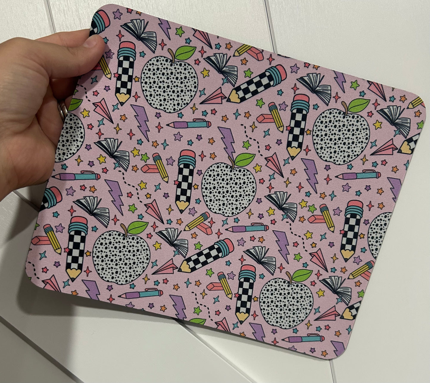Teacher Mouse Pad - Apple