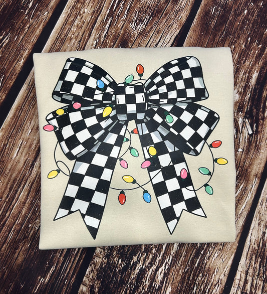 Checkered Bow Lights