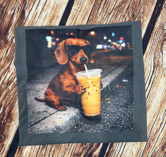 Dachshund Iced Coffee