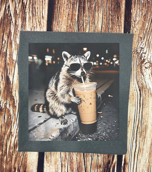 Raccoon Aviators Iced Coffee