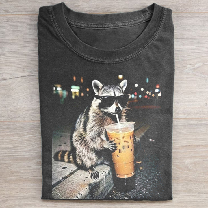 Raccoon Black Shades Iced Coffee