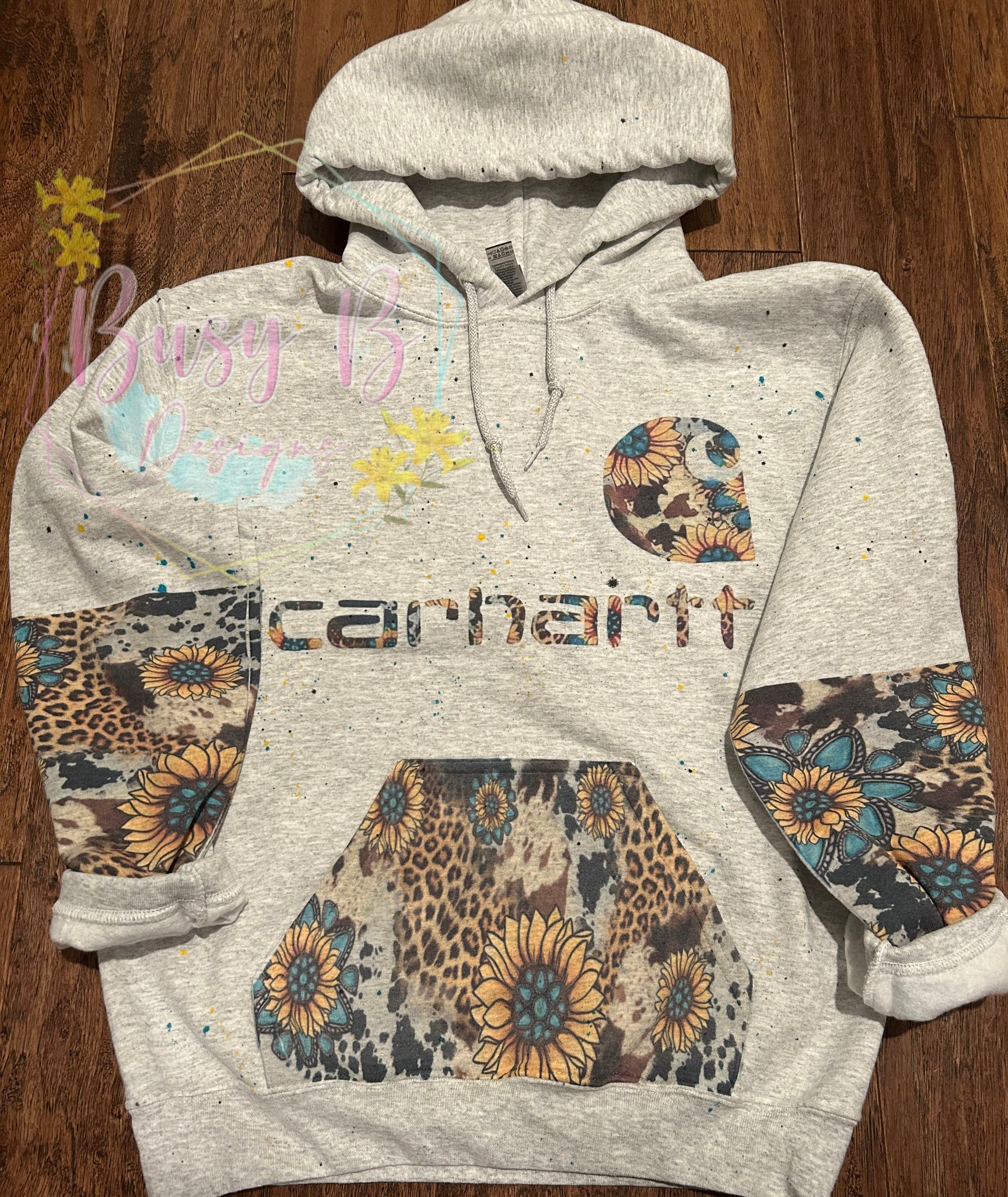 Carhartt Flower Hoodie - Busy B Designs